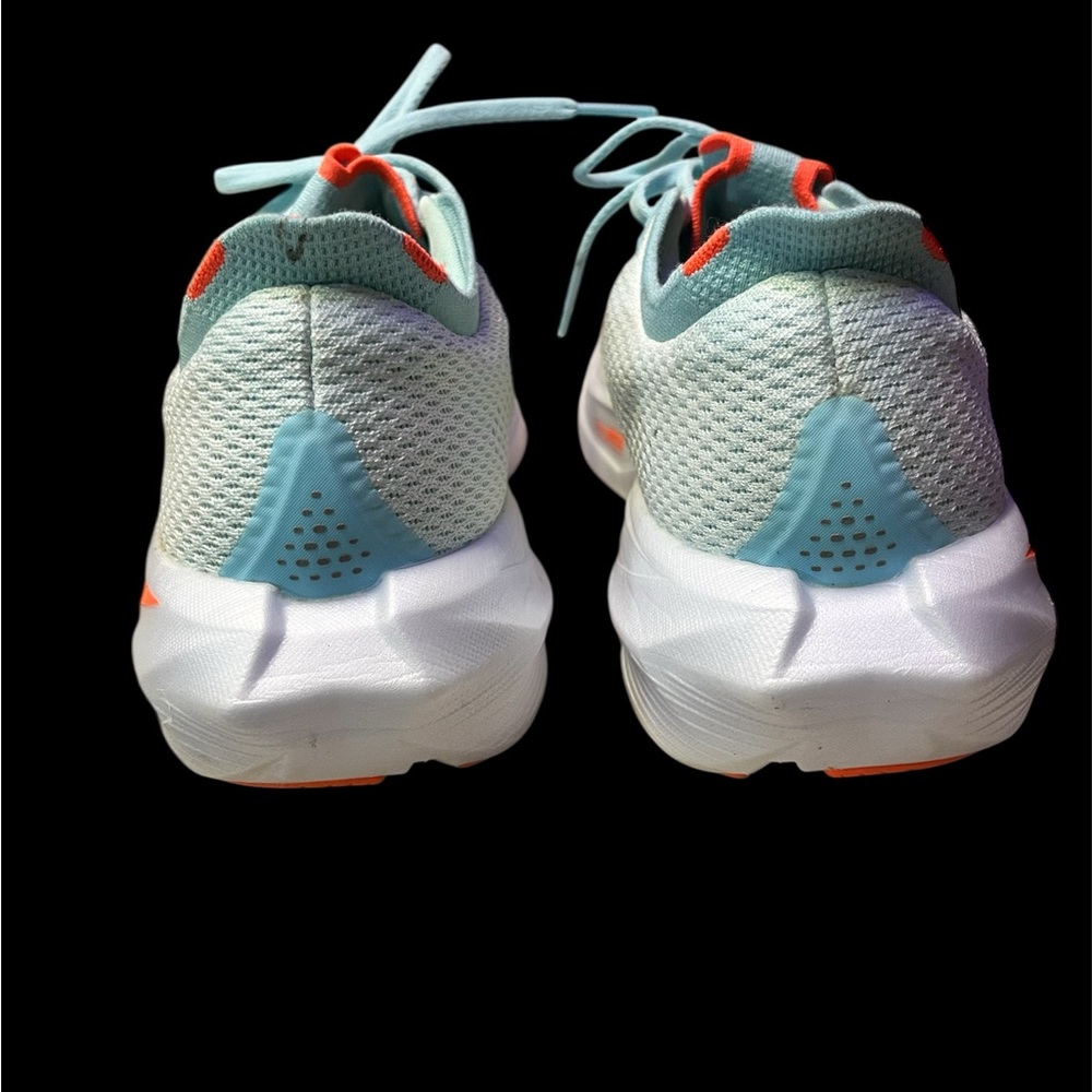 Brooks White, Orange and Light Blue Athletic Shoes - Picture 6 of 6